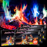 FESTIVALCOS colorful flames campfire display packets create vibrant outdoor ambiance