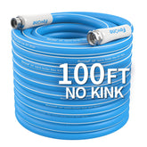 Fevone kink-free hose 100ft enables smooth watering with consistent pressure.