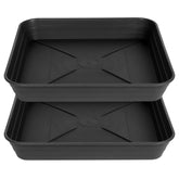 Feyvdzv 12-inch square plant saucer catching excess water to protect floors