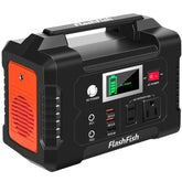 FF Flashfish 200W power station front view powering essentials on the go