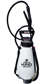 Field King 190571 battery-powered sprayer enables consistent coverage.