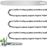 Fifchall 20-inch bar and chain assembly ready for smooth cuts