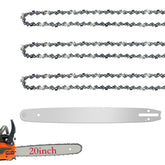 Fifchall 20-inch bar and chain for Stihl ready for installation.