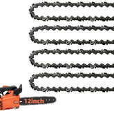 Fifchall 4-pack 12-inch chain set for versatile yard maintenance.