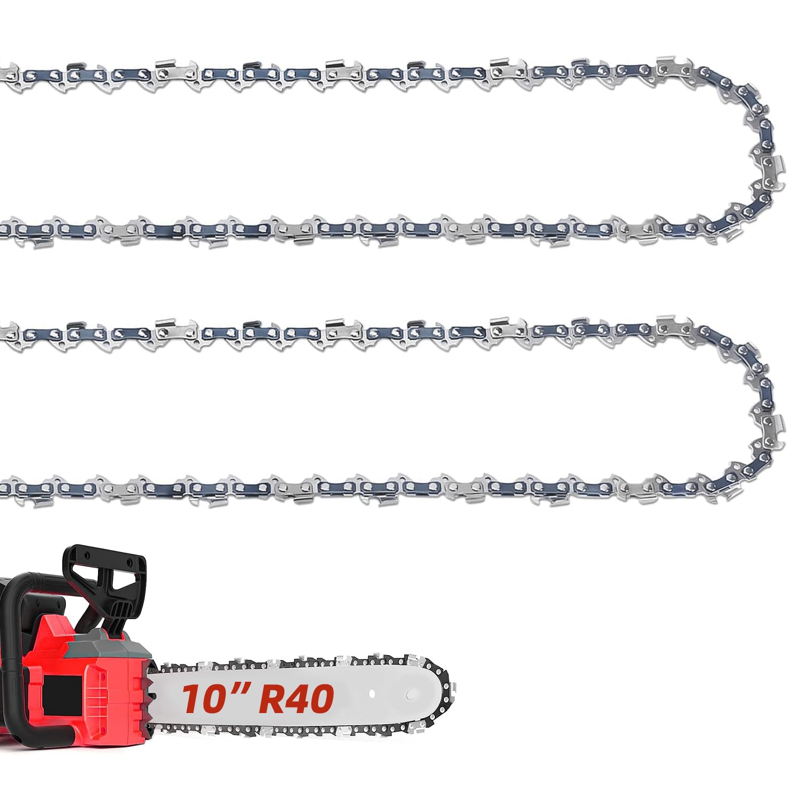 Fifchall R40 10-inch chain close-up ready for precise cutting