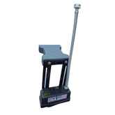 Fill-O-Matic base rubber provides slip-free stability for pool leveler