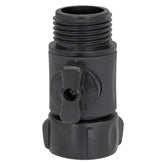 Fimco single shut-off valve with 3-4 in orifice for lawn sprayers; durable nylon.