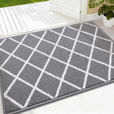 Finchitty indoor door mat absorbs moisture to keep floors dry at the entry.