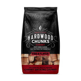 Fire and Flavor cherry wood chunks in large bits for long-lasting smoke and sweet flavor
