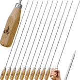 Fireside marshmallow sticks with 34-inch length for safe campfire roasting