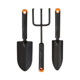 Fiskars 3-Piece Garden Tool Set trowel with rust-resistant steel for precise planting