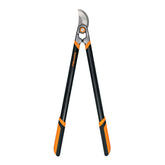 Fiskars forged lopper 30-inch leverage in action for thick branches
