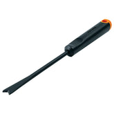 Fiskars weeder W-Ergo with steel head for durable root removal.