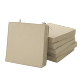 Fitfree outdoor chair cushions water-resistant 19x19 natural for porch seating