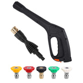 FIXFANS pressure washer gun assembly with ergonomic grip for controlled cleaning