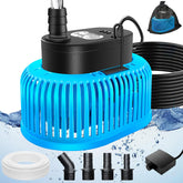 FizZeal pool cover pump for above-ground pools removes rainwater from cover
