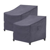 F&J Outdoors patio chair cover on a deep-seat chair protects from rain and sun.