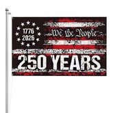 FKCQRJW 250th anniversary flag front view with vibrant We the People print for outdoor display