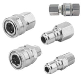 FKKWUOT 3/8 quick connect fittings assembly enables fast nozzle swaps on pressure washers.