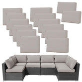 FKSLIFE seat cushion cover in light gray fits standard cushions and protects against wear