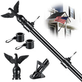 Flag Win 6FT flag pole kit with holder bracket for sturdy outdoor display