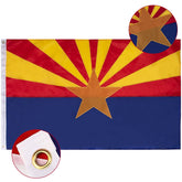 FLAGBURG Arizona state flag with embroidered star for outdoor display.