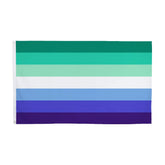 FLAGLINK Vincian flag blue banner front view for outdoor Pride display.