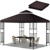 Flagly 10x10 gazebo top replacement provides shade and easy setup.
