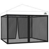 FLAGLY 10x10 mosquito netting with attachment straps keeps canopy secure outdoors