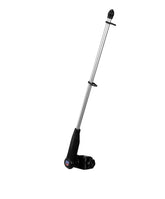 Flagpole-To-Go golf cart flagpole black front view, quick install.