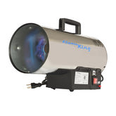 Flame King 60,000 BTU heater front view for outdoor warmth.