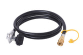 Flame King LPRH6 90-degree regulator ready for propane setup with grills and heaters
