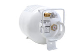 Flame King YSN201HZL 20-lb horizontal propane tank side view for outdoor fire tables.