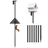 Flanagan 92-Inch bird house pole with ground plug for stable outdoor setup