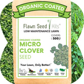 Flawn Seed Kits micro clover seed packaging for eco-friendly purchase.