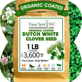 Flawn Seed Kits White Dutch Clover seed packet for a pollinator-friendly lawn.
