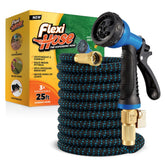Flexi Hose expandable-25ft demonstrates easy storage and versatile watering in tight spaces.