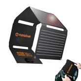 FlexSolar 40W foldable panel front view for off-grid charging on hikes