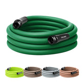 Flexzilla Colors garden hose forest green with leak-free connections for steady watering.