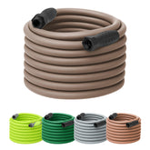 Flexzilla Colors SwivelGrip hose ends with rotating connections for easy setup.