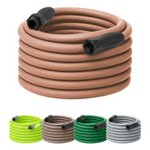 Flexzilla Colors SwivelGrip hose 75 ft in Red Clay enables easy yard watering.