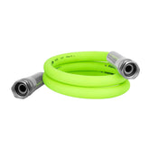 Flexzilla lead-in hose with 3-4in female fittings for leak-free connections.