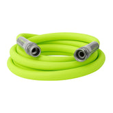Flexzilla lead-in hose coiled and flat for easy storage and anti-kink performance.