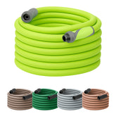 Flexzilla SwivelGrip hose connection demonstrates easy, tangle-free setup.