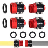 FLMQS garden hose repair connector kit enables quick, leak-free repairs.