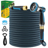 FLOERXIS 75 ft non-expandable hose ready for steady watering