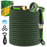 FLOERXIS non-expandable hose 50 ft in action for efficient watering