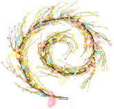 Flopttsun Easter garland with warm white lights creates cozy ambience for indoor and covered outdoor spaces.