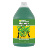General Hydroponics FloraGro bottle highlighting vegetative growth support.