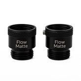 FlowMatte vacuum breaker backview in matte-black brass protects your water supply.